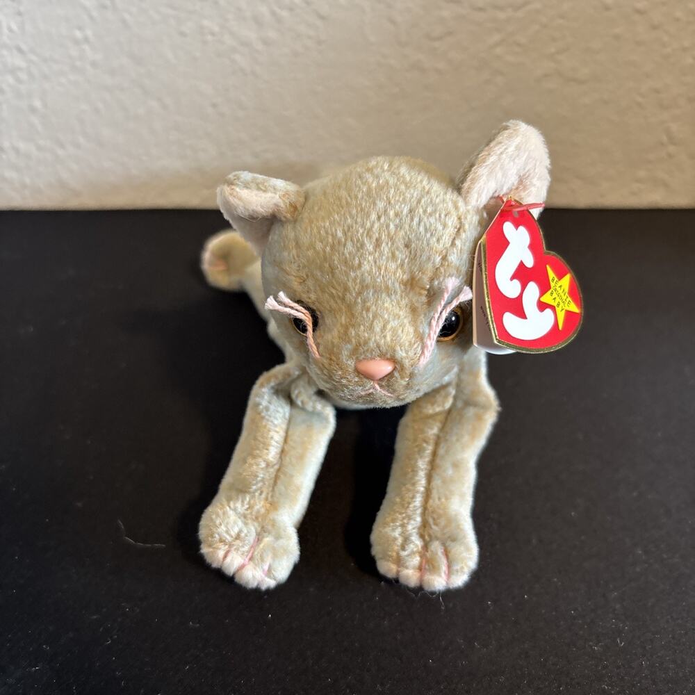 Ty Beanie Baby Scat The Cat - DOB May 27, 1998